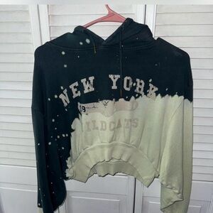 Garage Teal Hoodie with White Accents